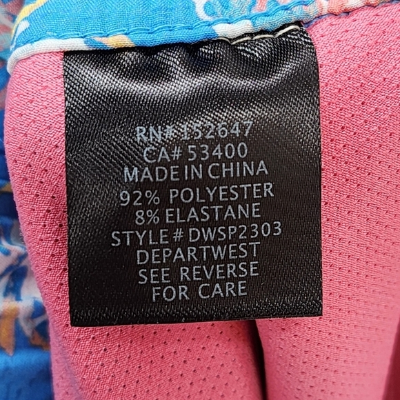 Departwest Men's Pineapple Stretch Lined Swim Short  - S - Picture 7 of 9